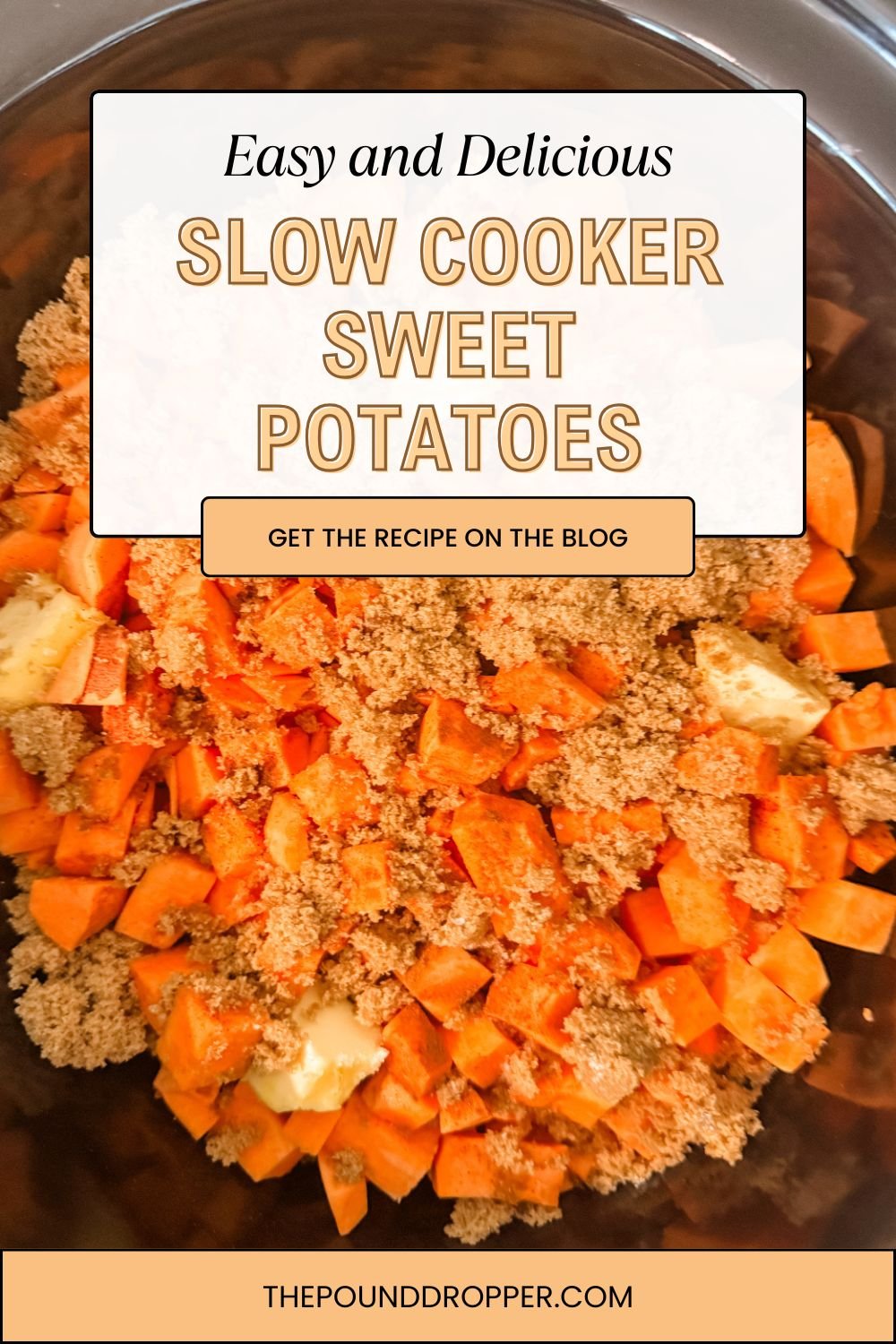 These Slow Cooker Sweet Potatoes are a crowd-pleaser that captures everything we love about fall—warmth, sweetness, and simplicity—all in one delicious, hands-off dish. via @pounddropper