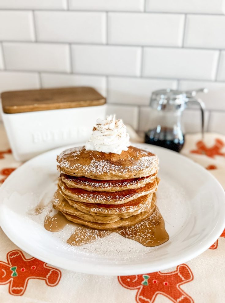 Protein Packed Gingerbread Pancakes