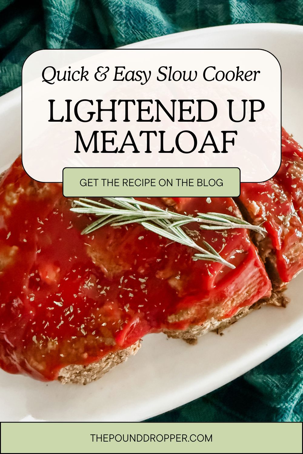 Slow Cooker Lightened Up Meatloaf via @pounddropper