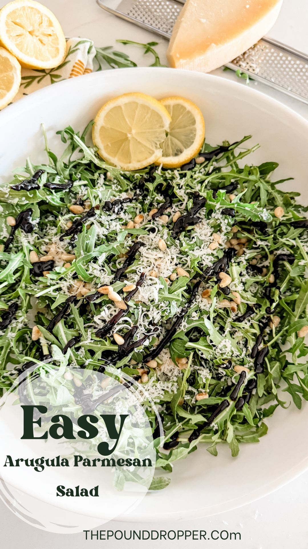 Arugula Parmesan Salad via @pounddropper