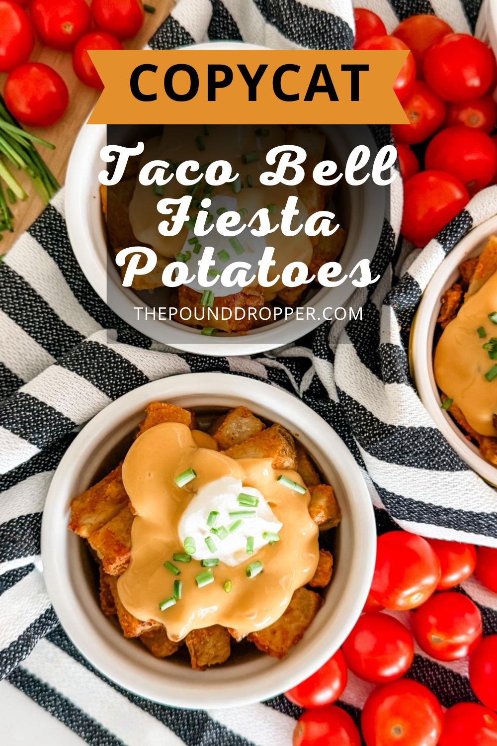 Copycat Taco Bell Cheesy Fiesta Potatoes via @pounddropper