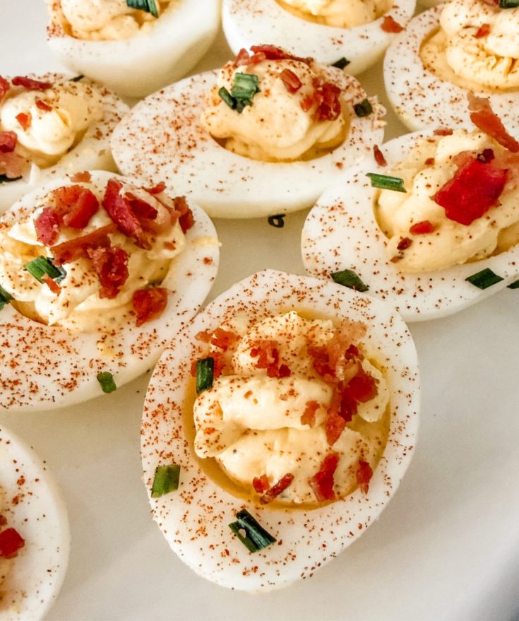 Bacon Ranch Deviled Eggs