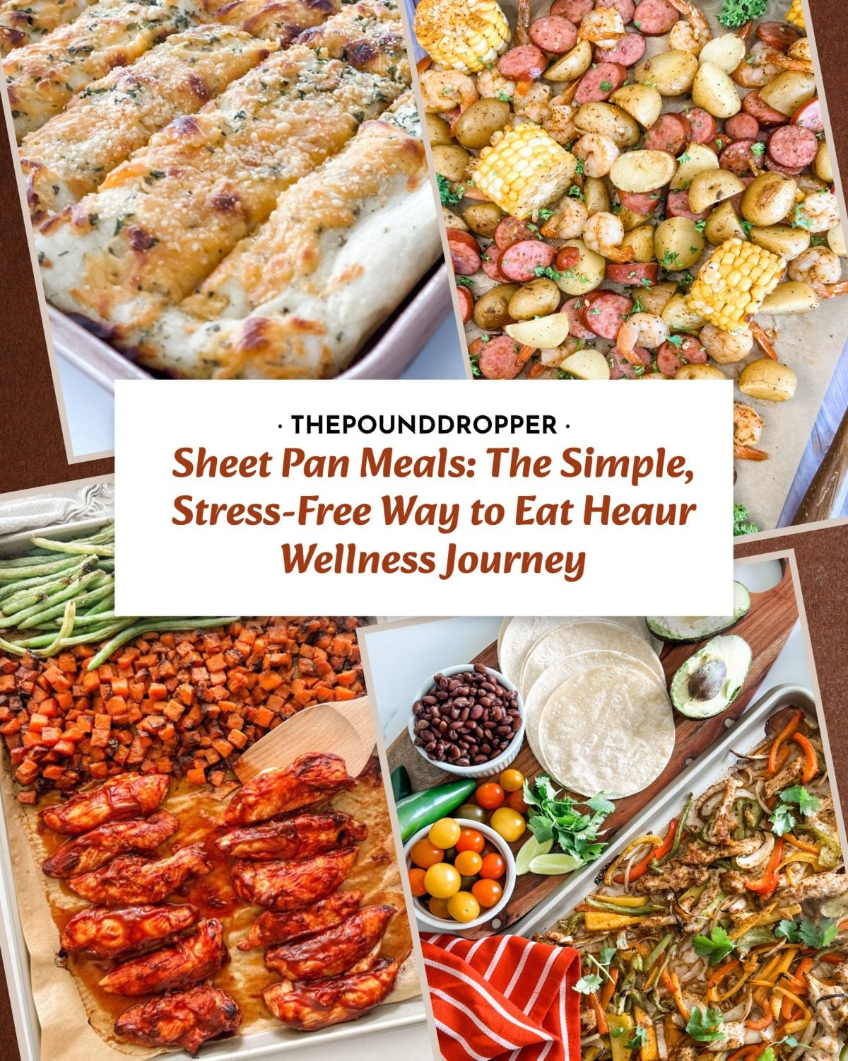 Sheet Pan Meals: The Simple, Stress-Free Way to Eat Healthy on Your Wellness Journey via @pounddropper