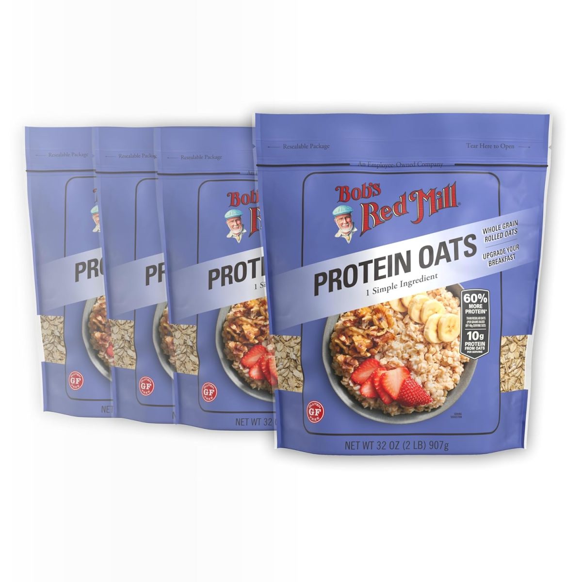 Bob's Red Mill Organic Gluten Free Protein Oats.