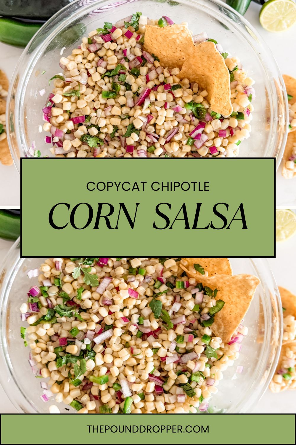 Copycat Chipotle Corn Salsa via @pounddropper