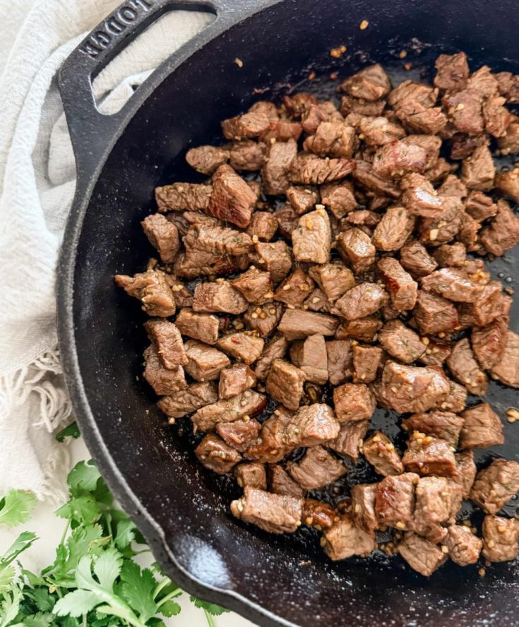 Easy Garlic Steak Bites