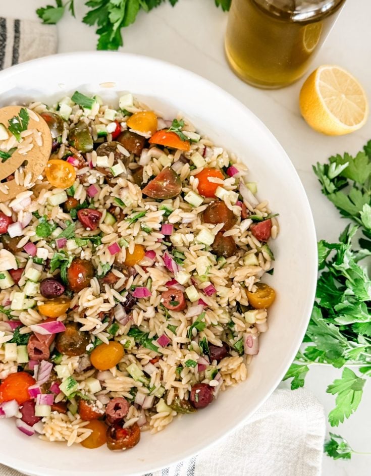 Greek Orzo Pasta Salad